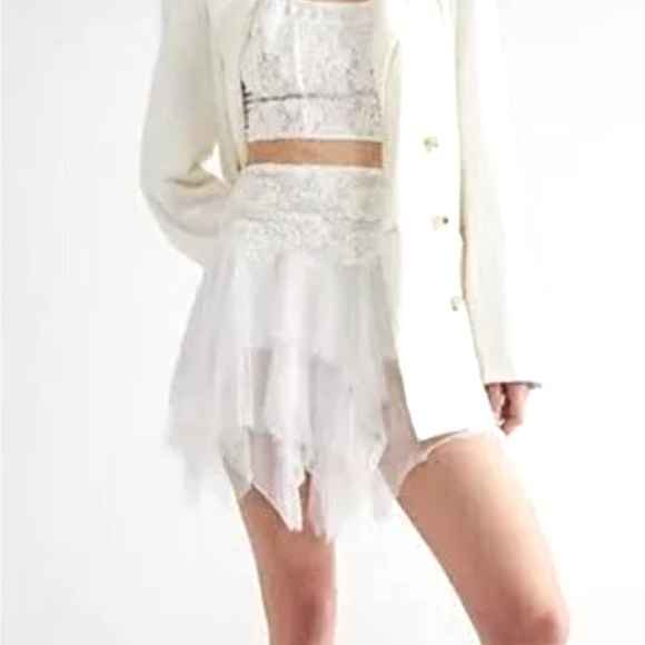 Free People x Brenda Knight chiffon fairy mini skirt - Picture 3 of 8